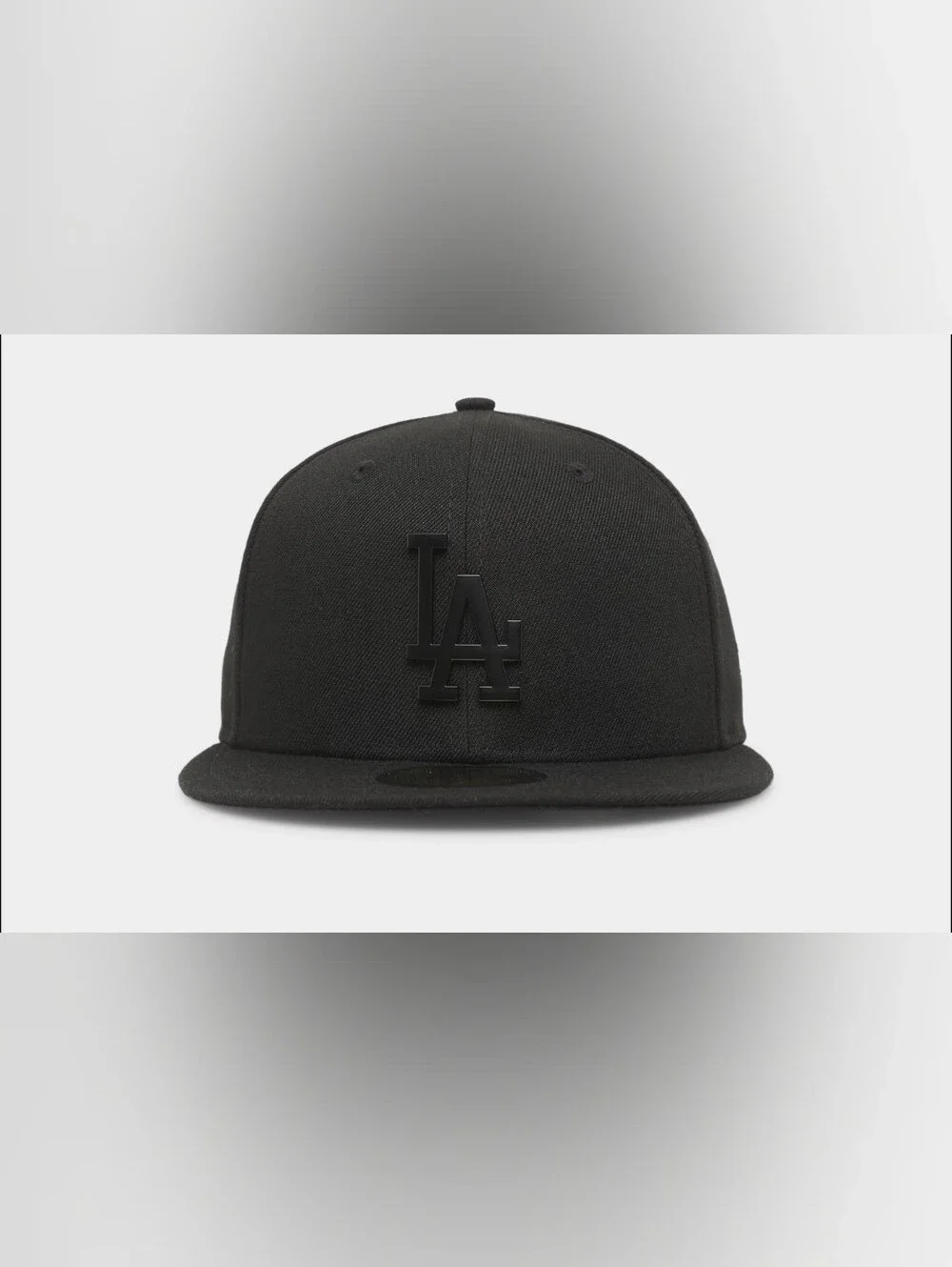 New Era Wool Los Angeles LA Embroidered Black Men's Baseball Cap 7 1/4